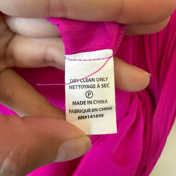 Ramy Brook Magenta Pink Tiered Mini Dress Size M - Picture 5 of 6